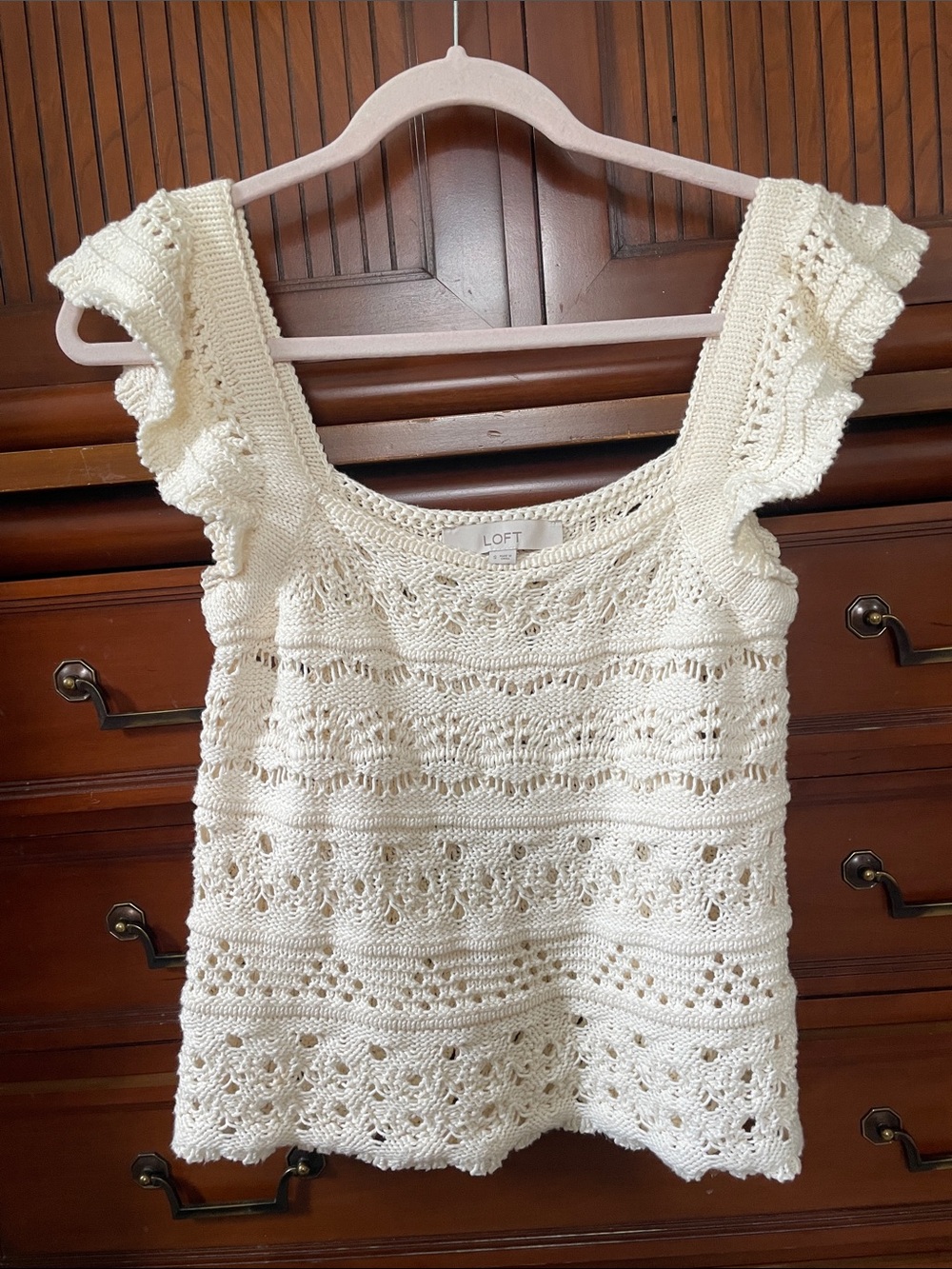 LOFT crochet top